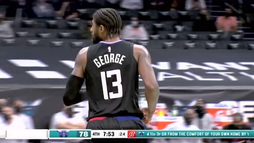 【2021年05月14日 快船vs黄蜂集锦】乔治轻松写意连拿五分 掀起一波小高潮打停黄蜂