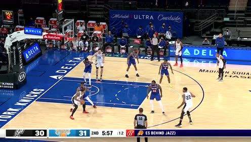 【2021年05月14日 马刺vs尼克斯集锦】拿出看家本领！德罗赞攻防结合翻身跳投美如画