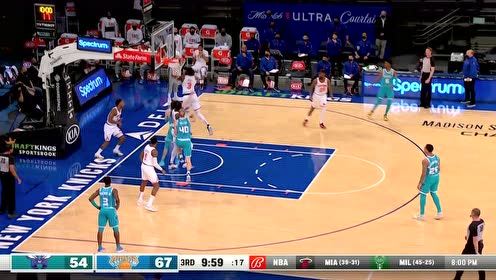 【2021年05月16日 黄蜂vs尼克斯集锦】年轻人还是太嫩！罗齐尔鹰击长空追身血帽教育三球