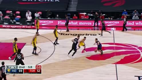 【2021年05月17日 步行者vs猛龙集锦】弗林闲庭信步 三分线外命中半场准压哨