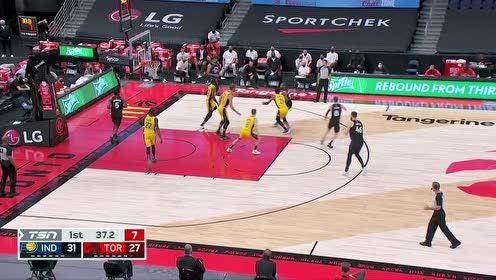 【2021年05月17日 步行者vs猛龙集锦】意外之喜！贝恩斯竟连续命中两记三分