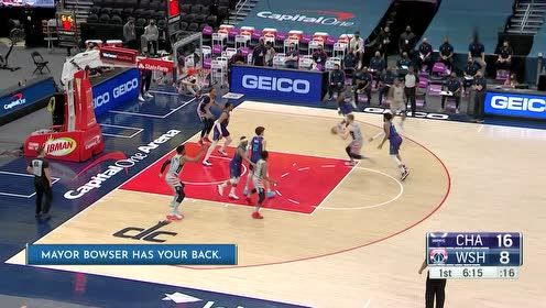 【2021年05月17日 黄蜂vs奇才集锦】拉脱维亚猛男 贝尔坦斯突破霸气隔扣