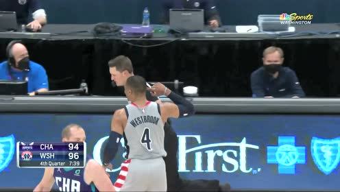 【2021年05月17日 黄蜂vs奇才集锦】威少三分追平 风骚庆祝致敬艾弗森