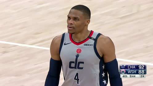 【2021年05月17日 黄蜂vs奇才集锦】这就很尴尬了 威少大空位三不沾很懊恼