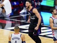 NBA精彩图片：奇才118-125不敌76人