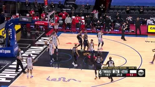 【2021年05月24日 奇才vs76人集锦】以一敌三称霸内线 霍华德梦回巅峰篮下强打完成2+1