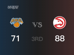NBA季后赛：三节战罢，老鹰以88- 71领先尼克斯，特雷-杨24+7