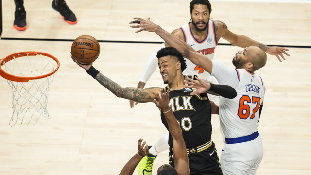 【2021年05月31日 尼克斯vs老鹰集锦】尼克斯vs老鹰五佳球 罗斯极限抛投柯林斯空接暴扣