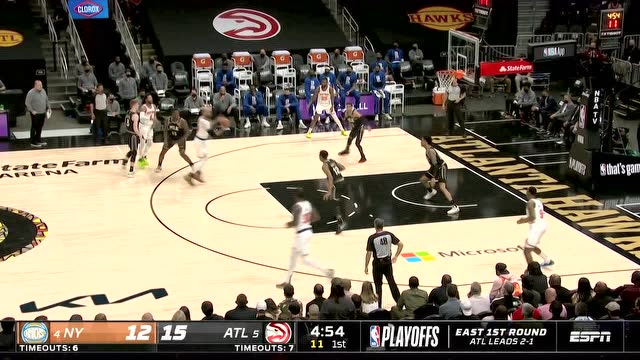 【2021年05月31日 尼克斯vs老鹰集锦】千呼万唤始出来 兰德尔命中首记三分