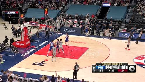 【2021年06月01日 76人vs奇才集锦】铁锁横江坐镇内线 洛佩兹钉板大帽掀翻恩比德