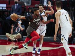 NBA精彩图片：掘金126-115战胜开拓者