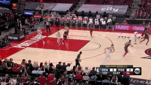 【2021年06月04日 掘金vs开拓者集锦】小打大教科书 麦科勒姆单挑约基奇急停中投命中