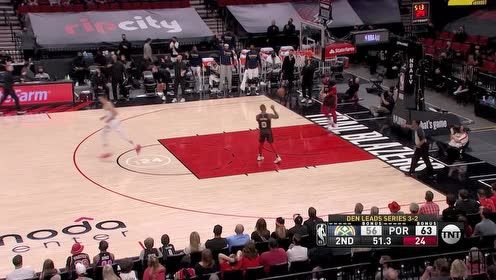 【2021年06月04日 掘金vs开拓者集锦】攻防一体！波特抢断反击滑翔暴扣