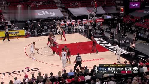 【2021年06月04日 掘金vs开拓者集锦】半路杀出个程咬金 格林单骑闯关拉杆上篮打进还造成犯规