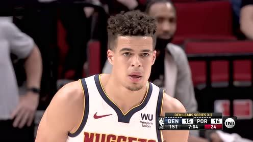 【2021年06月04日 掘金vs开拓者集锦】掘金126-115开拓者 约基奇36+8+6掘金击溃开拓者挺进次轮