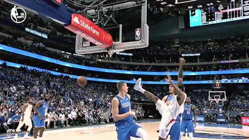 【2021年06月05日 快船vs独行侠集锦】潜伏底线一招致命 莱昂纳德篮下吃饼转身滞空暴扣