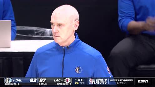 【2021年06月07日】独行侠vs快船第3节英文原声回放