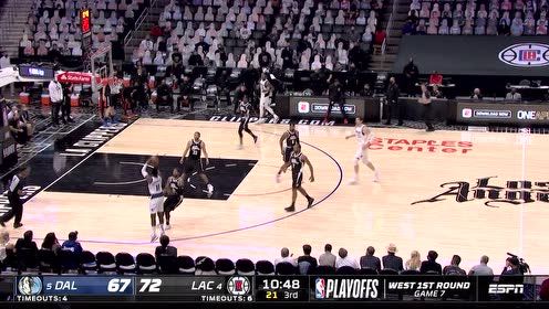 【2021年06月07日 独行侠vs快船集锦】莱昂纳德突破干拔中投打进 史密斯追身三分出手强势还击