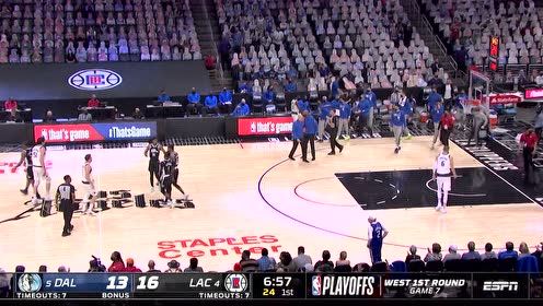 【2021年06月07日 独行侠vs快船集锦】平地惊雷碾压进场 巴图姆突破双臂暴扣打停独行侠