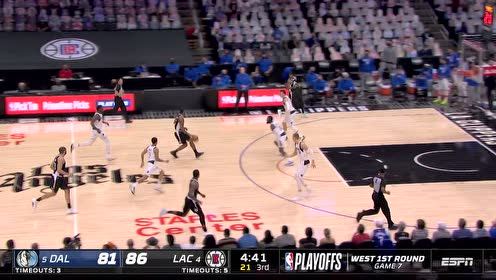 【2021年06月07日 独行侠vs快船集锦】背后伸出遮天巨手 莱昂纳德暴力大帽扇飞史密斯