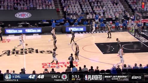 【2021年06月07日 独行侠vs快船集锦】碾压内线人仰马翻 东契奇连线博班打成2+1