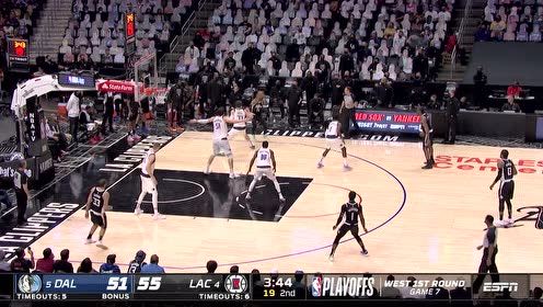 【2021年06月07日 独行侠vs快船集锦】三分对飚毫不手软 东契奇撤步甩狙还击特伦斯曼