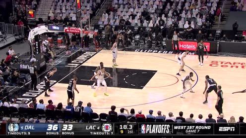 【2021年06月07日 独行侠vs快船集锦】冲击篮下顶飞防守 莱昂纳德变相突破单臂炸筐