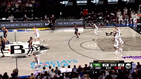 【2021年06月08日 雄鹿vs篮网集锦】杜兰特一脚油门 急停跳投稳稳命中