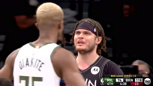 【2021年06月08日 雄鹿vs篮网集锦】爆发冲突 迪亚基特推倒泰勒被判技术犯规