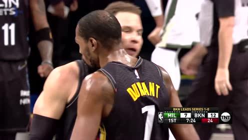 【2021年06月08日 雄鹿vs篮网集锦】雄鹿86-125篮网 杜兰特欧文合砍54分三节定胜负