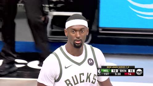 【2021年06月08日 雄鹿vs篮网集锦】打你个猝不及防！欧文精准制导哈里斯底线突破上反篮