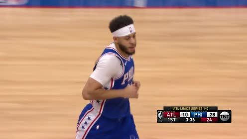 【2021年06月09日 老鹰vs76人集锦】小库里眼观六路送妙传 西蒙斯拍马赶到双手重扣