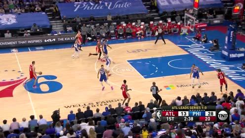 【2021年06月09日 老鹰vs76人集锦】白人也能飞 加里纳利突破滑翔暴扣