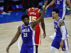 NBA精彩图片：老鹰102-118不敌76人