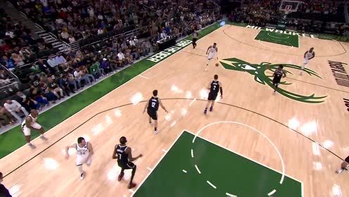 【2021年06月14日 篮网vs雄鹿集锦】迈着大步举火烧天 字母哥单臂劈扣气势如虹