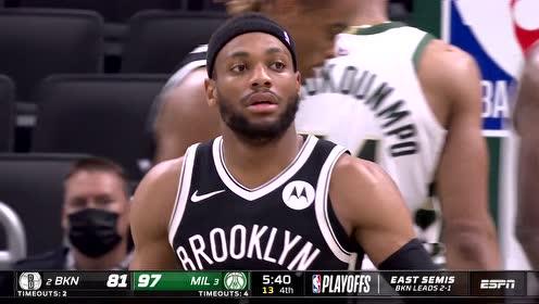 【2021年06月14日 篮网vs雄鹿集锦】篮网集锦：欧文伤退杜兰特独木难支