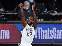 季后赛第一人！米德尔顿打出30+10+5+5+5记三分的数据