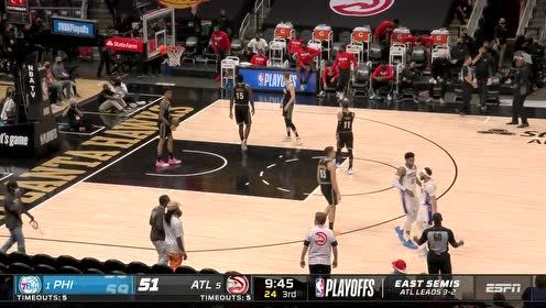 【2021年06月19日 76人vs老鹰集锦】塞斯·库里vs老鹰集锦 全场24分得分高效 飙进6记三分