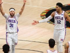 NBA精彩图片：76人104-99战胜老鹰