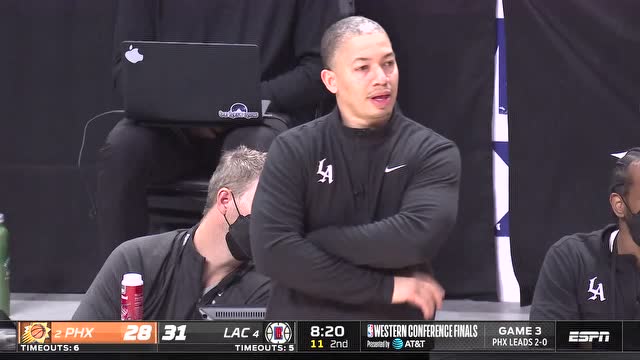 【2021年06月25日】太阳vs快船第2节英文原声回放