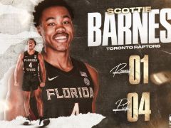 2021年NBA选秀大会：猛龙4号签选中巴恩斯