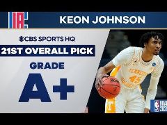 2021年NBA选秀大会：快船第21顺位选中基恩-约翰逊