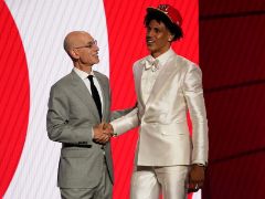 2021年NBA选秀大会：老鹰第20顺位选中杰伦-约翰逊