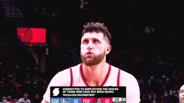 【2021年10月05日】勇士vs开拓者第2节中文解说回放