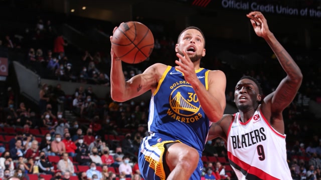 【2021年10月05日 勇士vs开拓者集锦】勇士121-107开拓者 库里13+5+5利拉德半场19分