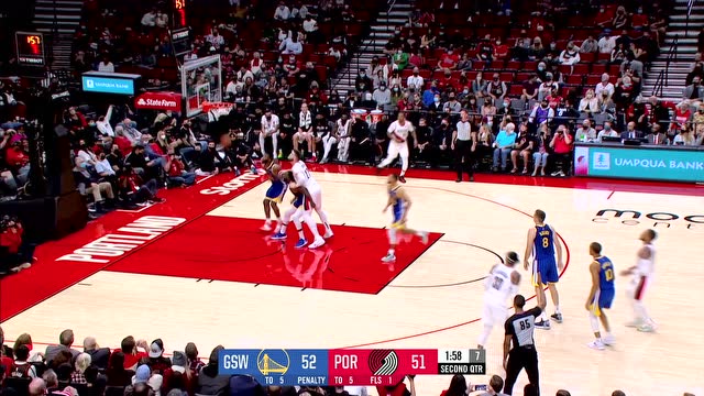 【2021年10月05日 勇士vs开拓者集锦】5记三分杀人诛心！利拉德单节上演远投个人秀