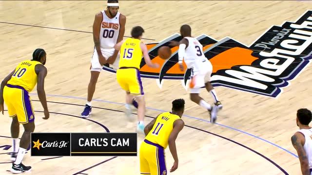 【2021年10月07日 湖人vs太阳集锦】这饼喂得舒服 保罗助飞麦基空接炸筐