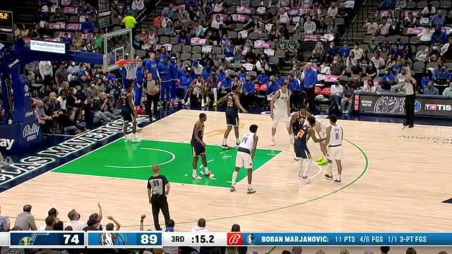 【2021年10月07日】NBA季前赛：爵士vs独行侠第3节英文原声回放