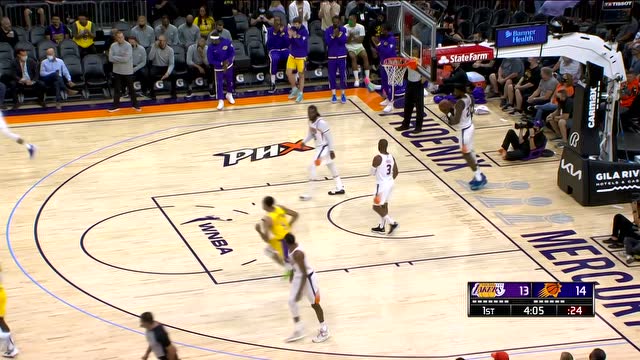 【2021年10月07日 湖人vs太阳集锦】姿势简直美如画 安东尼背打翻身跳投稳稳命中