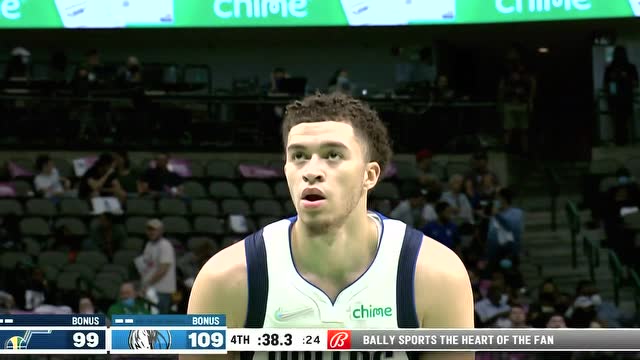 【2021年10月07日】NBA季前赛：爵士vs独行侠第4节英文原声回放